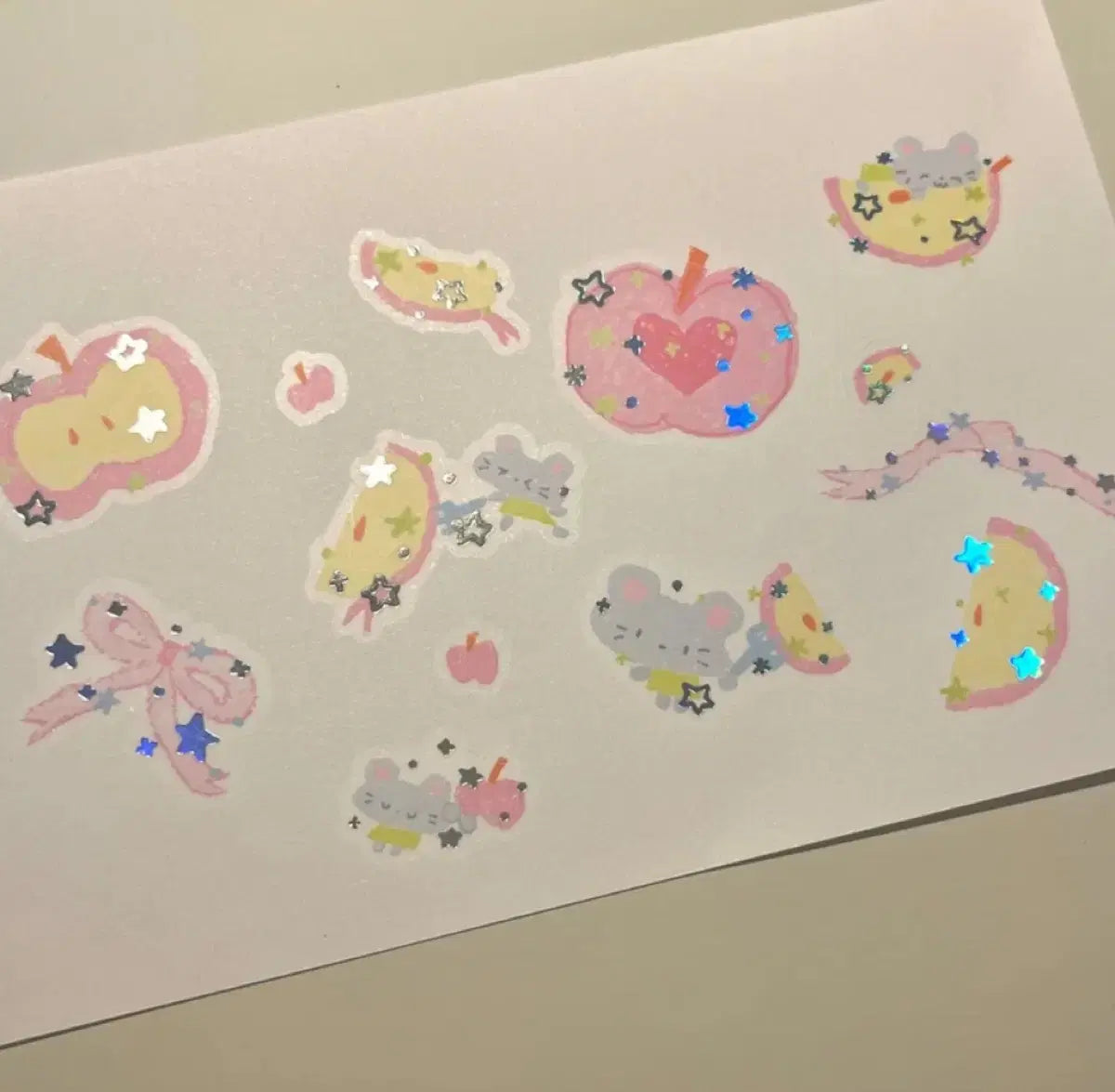 [Berddi] I Like Apple Kiss Cut Washi Tape