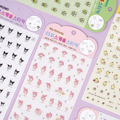 [Sanrio Korea] Schedule Deco Stickers (6 styles)