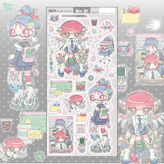 [Ako, Aikong] Future Kong! Sticker Sheet