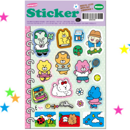 [Monanbear] Monanbear's Hobbies Sticker Sheet