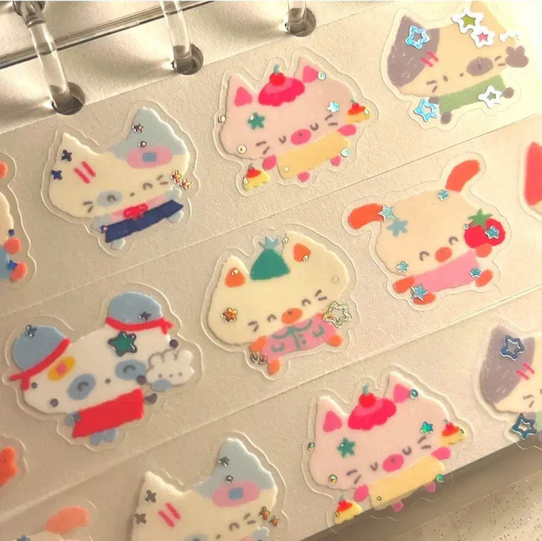 [Berddi] Cute Friends Kiss Cut Washi Tape