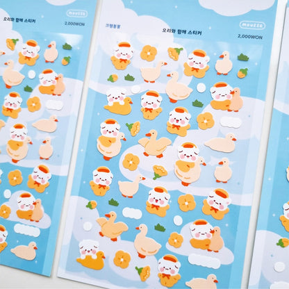 [My Mousse] Duck Deco Sticker Sheet