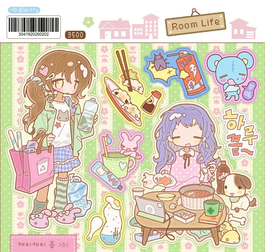 {3eotty] Room Life Sticker Sheet