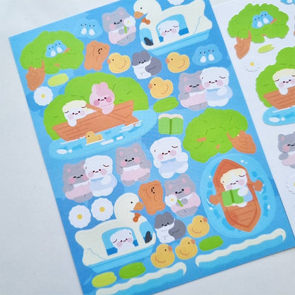 [My Mousse] Small Pond Deco Sticker Sheet