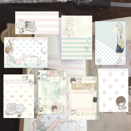 [Soso Hehe] Girl's Daily Life Memo Sticker Set