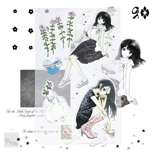 [Chachaqwertyui] Vintage Street Sticker Sheet