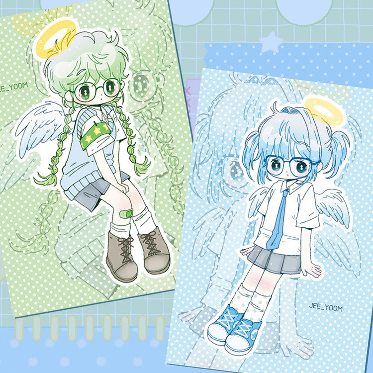 [Jeeyoom] School Girl Die Cut Sticker Pack