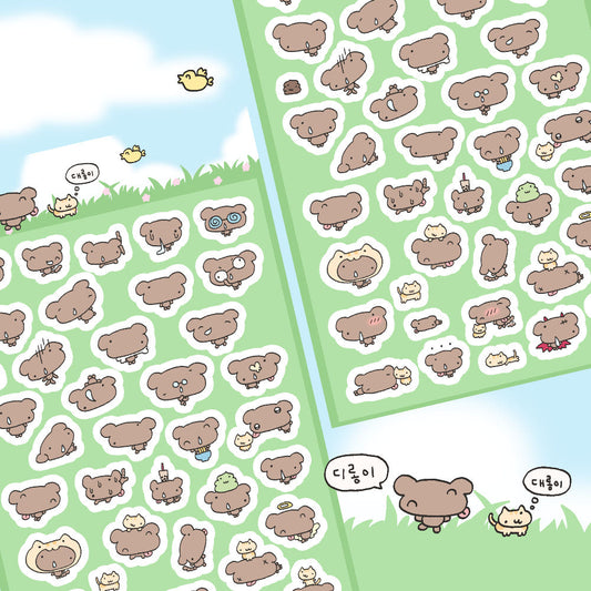 [Kittikaz.z] Dirong & Daerong Deco Sticker Sheet