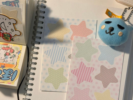 [Happiest Fluffy Shop] Mini Special Star Memo Sticker Set