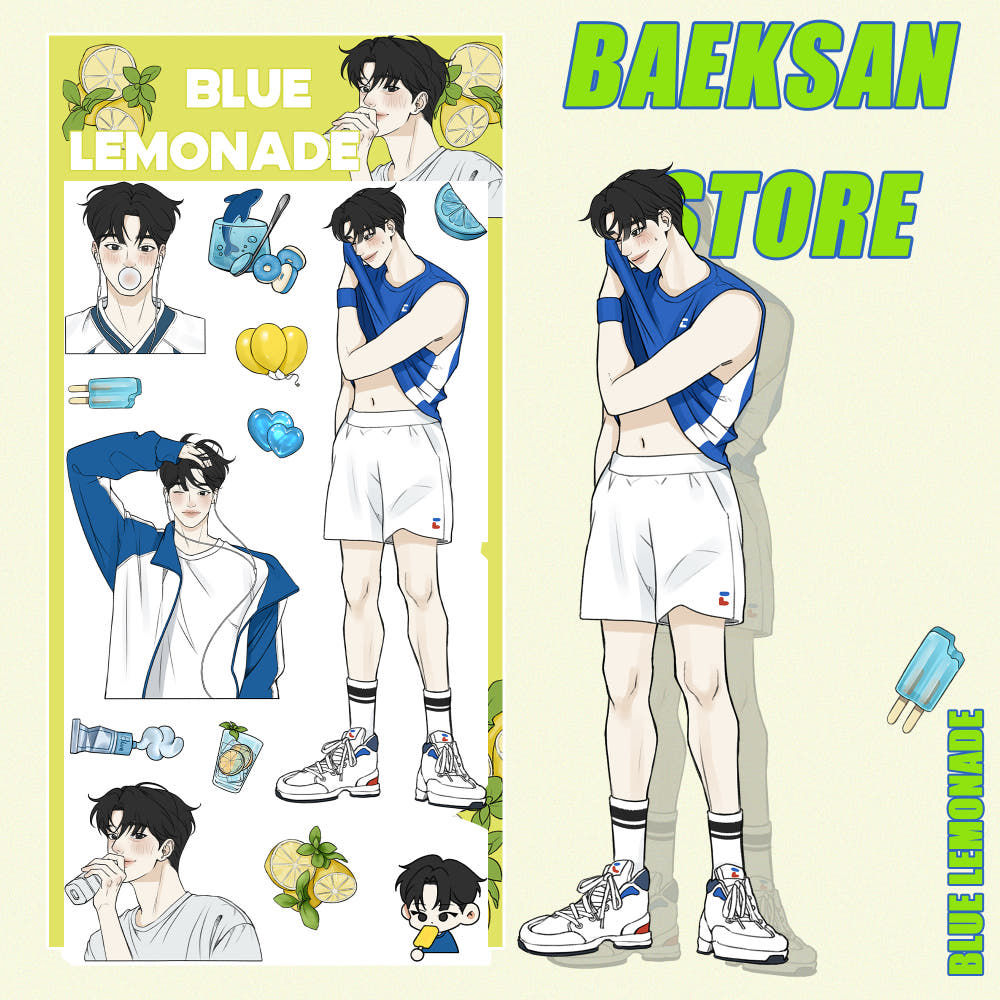 [Team Baeksan] Blue Lemonade Sticker Sheet