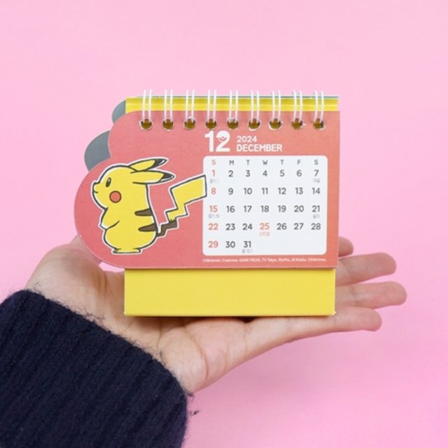 [Pokemon Korea] 2024 Mini Desk Calendar (2 styles)