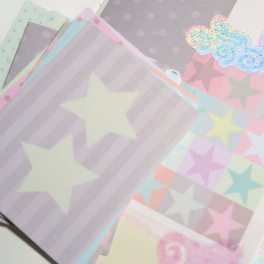 [St2krs] Groovy Star Square Memo Sticker Set