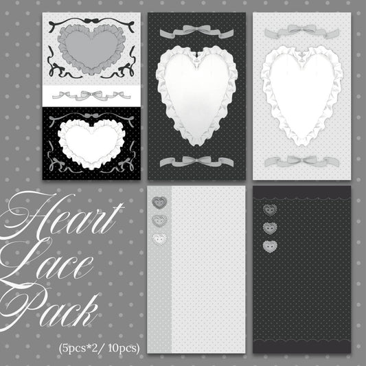 [Gyeol] Heart Lace Memo Sticker Pack
