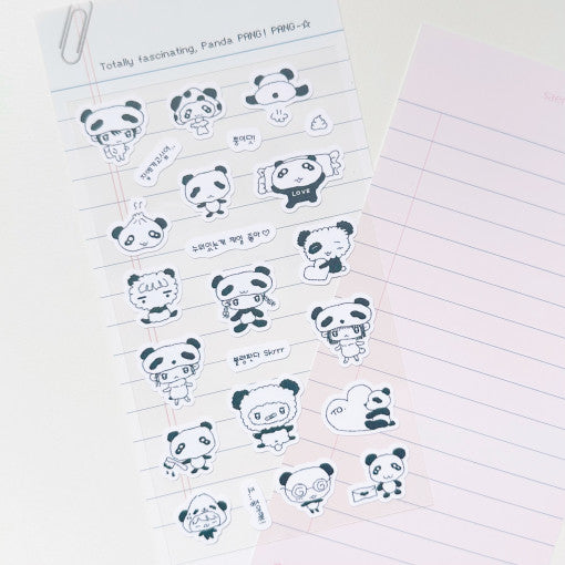 [Seok Sae Nal] Bizzare Panda Deco Sticker Sheet