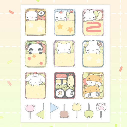 [Rari Days] Lunch Box Memo Sticker Sheet