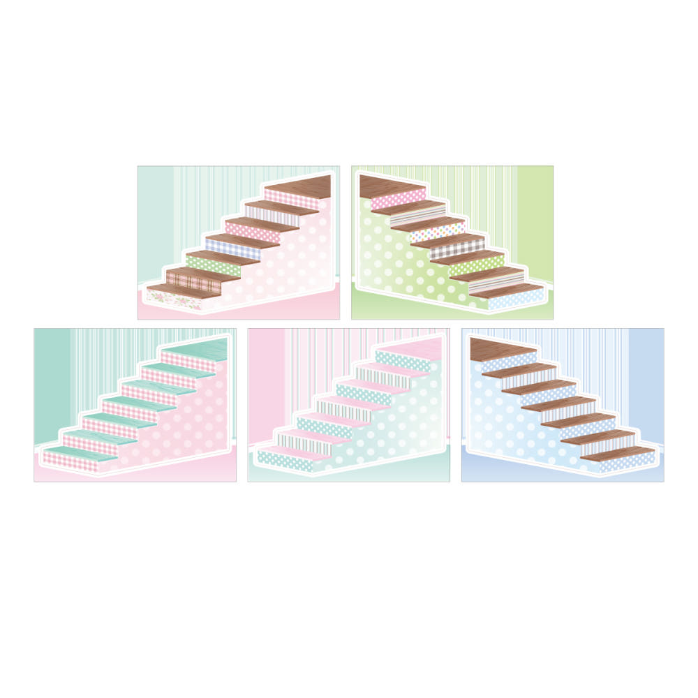 [Pearly Button] Mix Tile Step Memo Sticker Pack