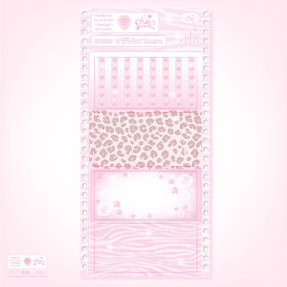 [Pearly Button] 2000s Pixel Gyaru Background Sticker