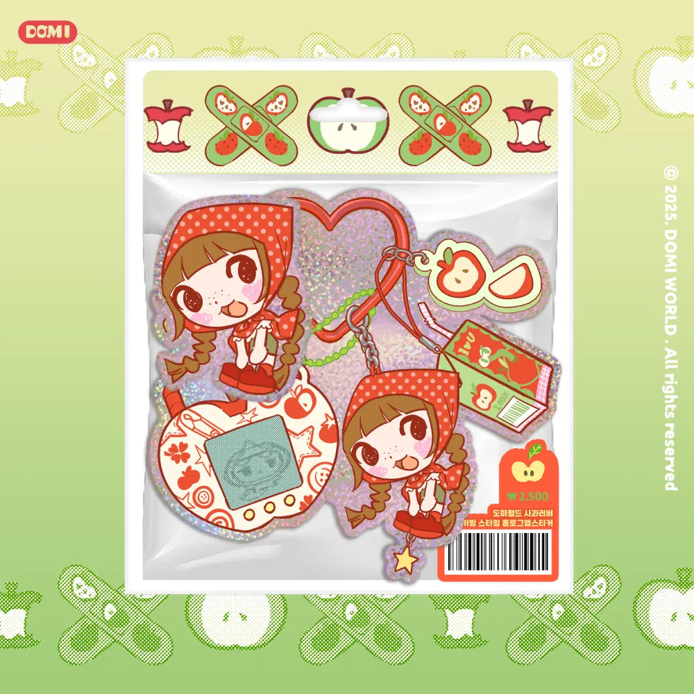 [Domi World] Apple Lover Keyring Sticker Sheet