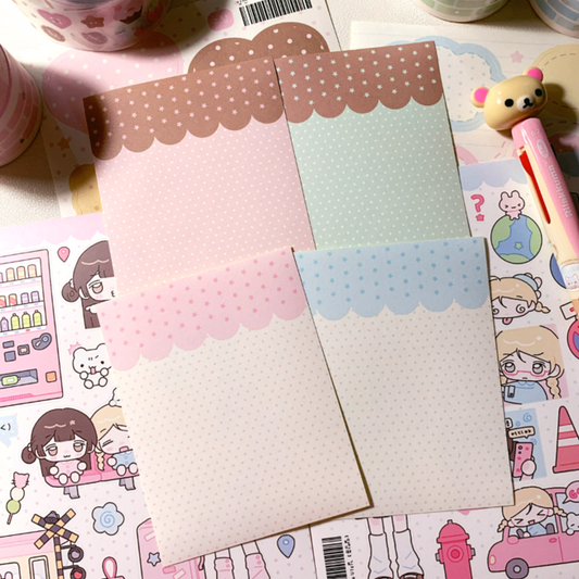 [Malangcong] Background Memo Sticker Sheet Pack (12 Pcs)