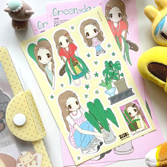 [Zkzk Studio] Green Day Sticker Sheet