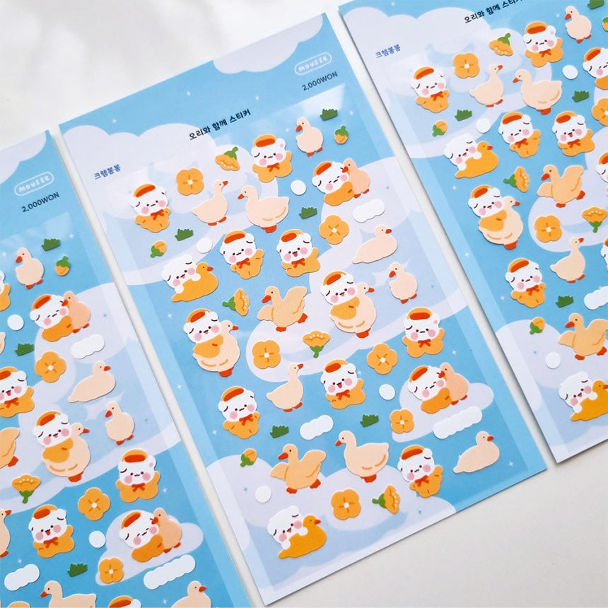 [My Mousse] Duck Deco Sticker Sheet