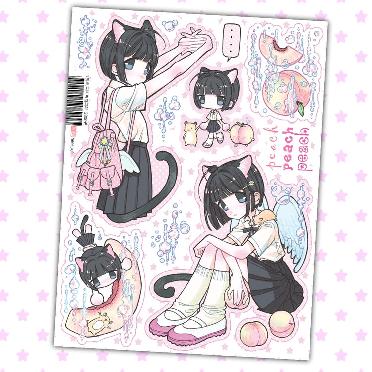 [Heez] Peach Peach Sticker Sheet