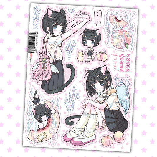 [Heez] Peach Peach Sticker Sheet