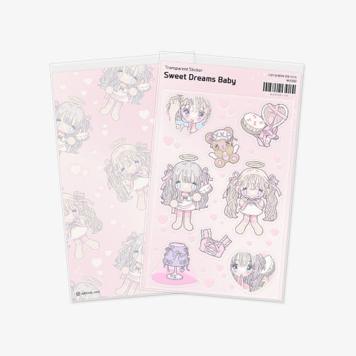 [Ugly Cute] Sweet Dreams Baby Transparent Sticker Sheet