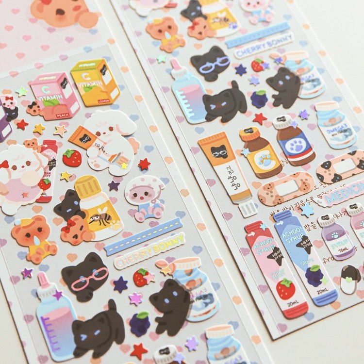 [Cherry Bonny] Sniffle Sniffle Emergency Kit Deco Sticker
