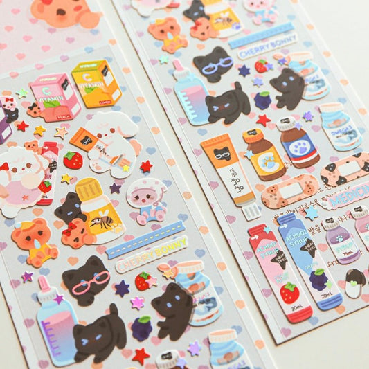 [Cherry Bonny] Sniffle Sniffle Emergency Kit Deco Sticker