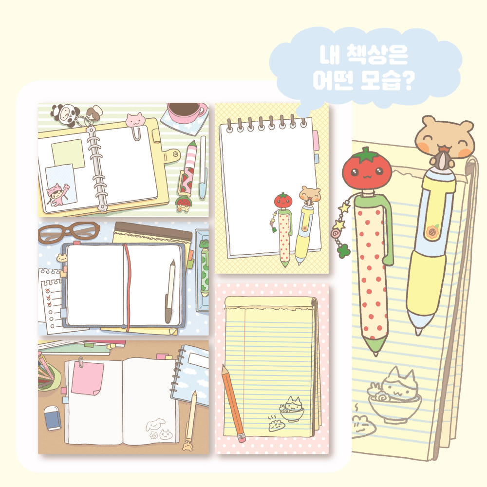 [Little Bird] What My Desk Looks Like Memo Sticker Set