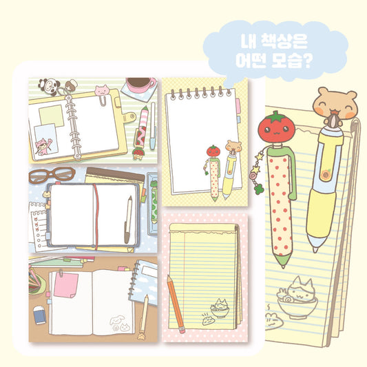 [Little Bird] What My Desk Looks Like Memo Sticker Set
