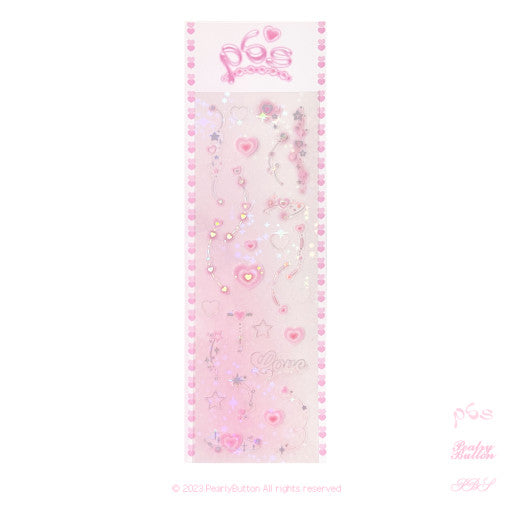 [Pearly Button] Kira Kira Line Deco Sticker Sheet