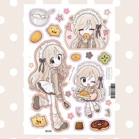 [Moseori Studio] Baking Studio Sticker Sheet