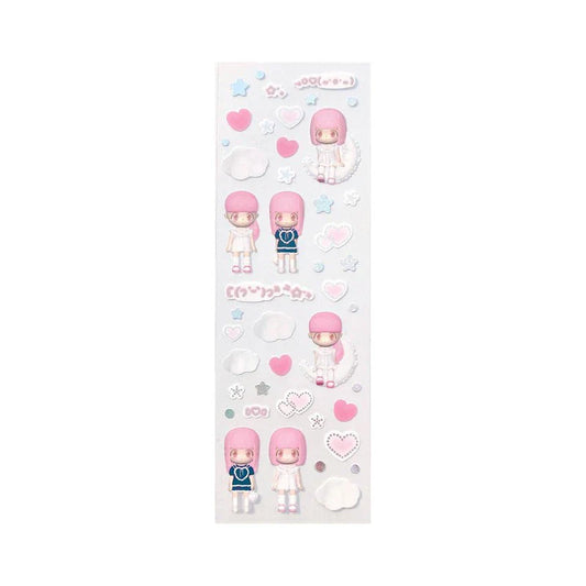 [Coral Tree] Baby Doll (Pink) Deco Sticker