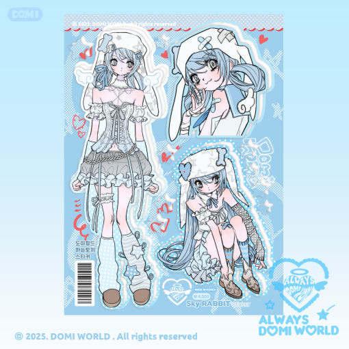 [Domi World] Sky Rabbit Sticker
