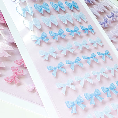 [borahstudio] Mini Ribbon Bows Sticker Sheet