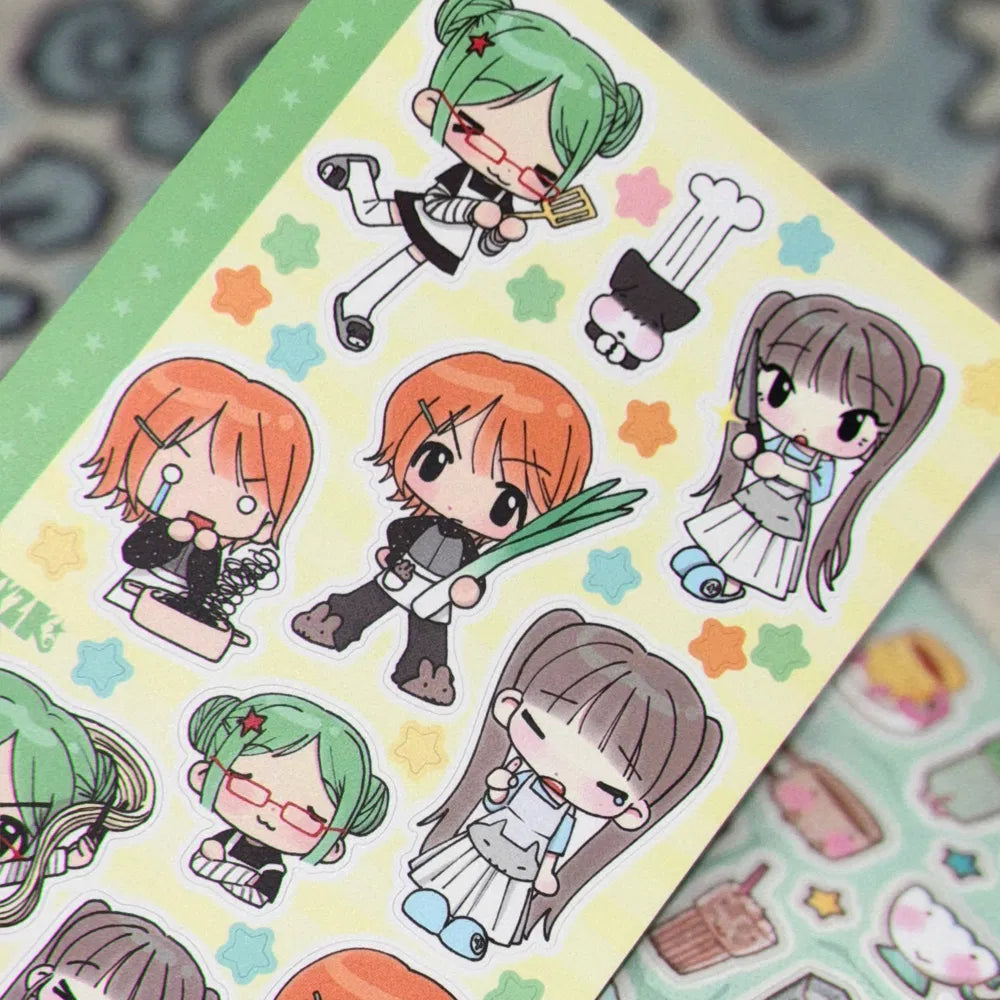 [Zkzk Studio] Happy Cooking Time Sticker Sheet