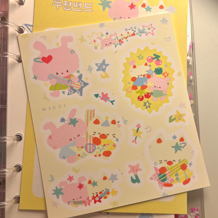 [Berddi] Friendship Band Sticker Sheet