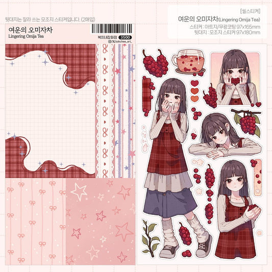 [Bokchee] Lingering Omija Tea Sticker Sheet