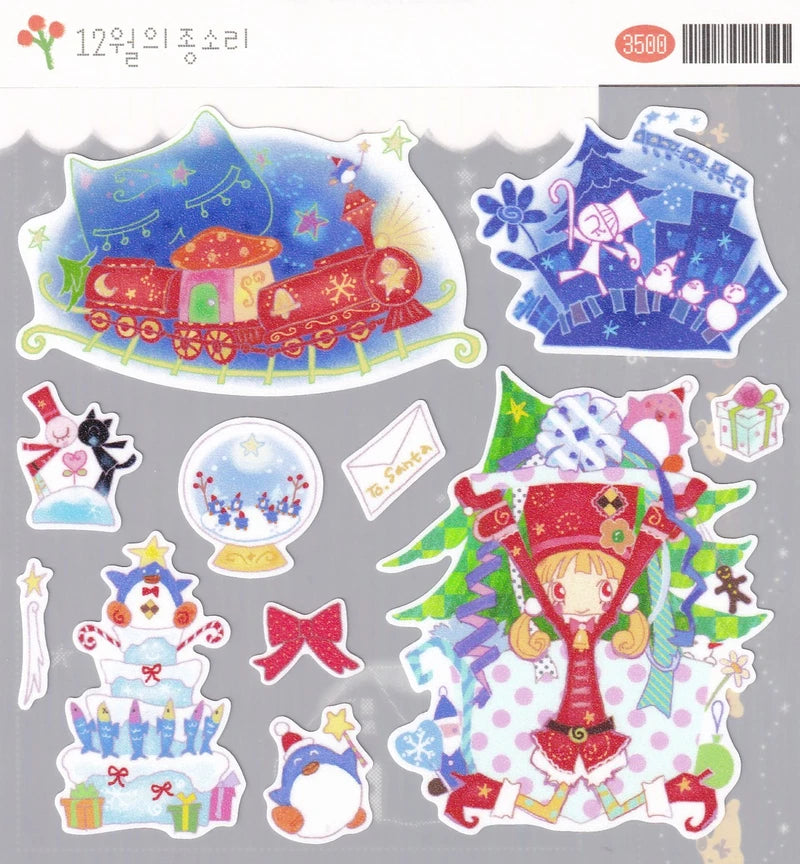 [Jal Ja] December's Bell Ring Sticker Sheet