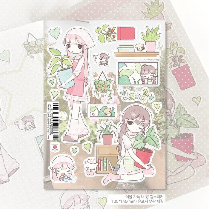 [Kkumo Kkumo] My Room Full of Plants Sticker Sheet