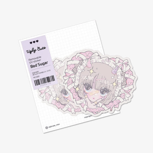 [Ugly Cute] Bad Sugar Removable Die Cut Sticker