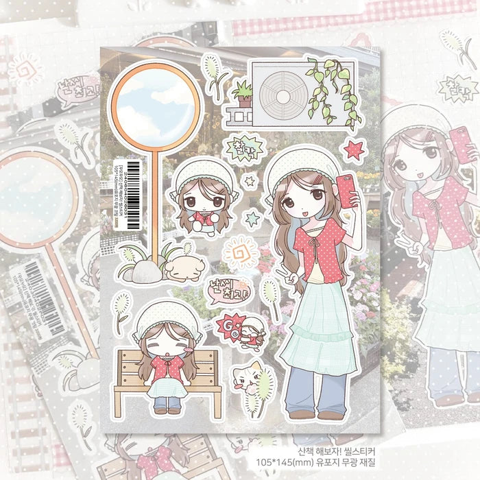 [Kkumo Kkumo] Let's Walk Sticker Sheet