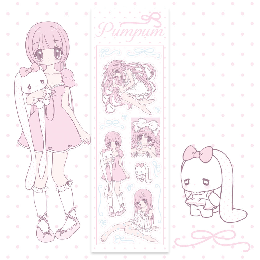 [Rumpumpum] Loner Girl META Ribbon Sticker Sheet