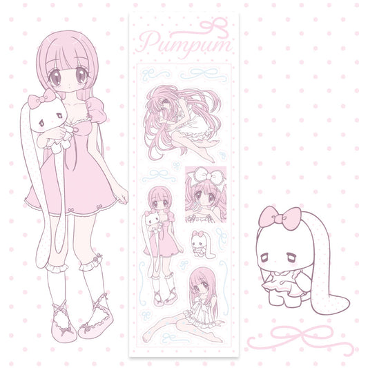 [Rumpumpum] Loner Girl META Ribbon Sticker Sheet