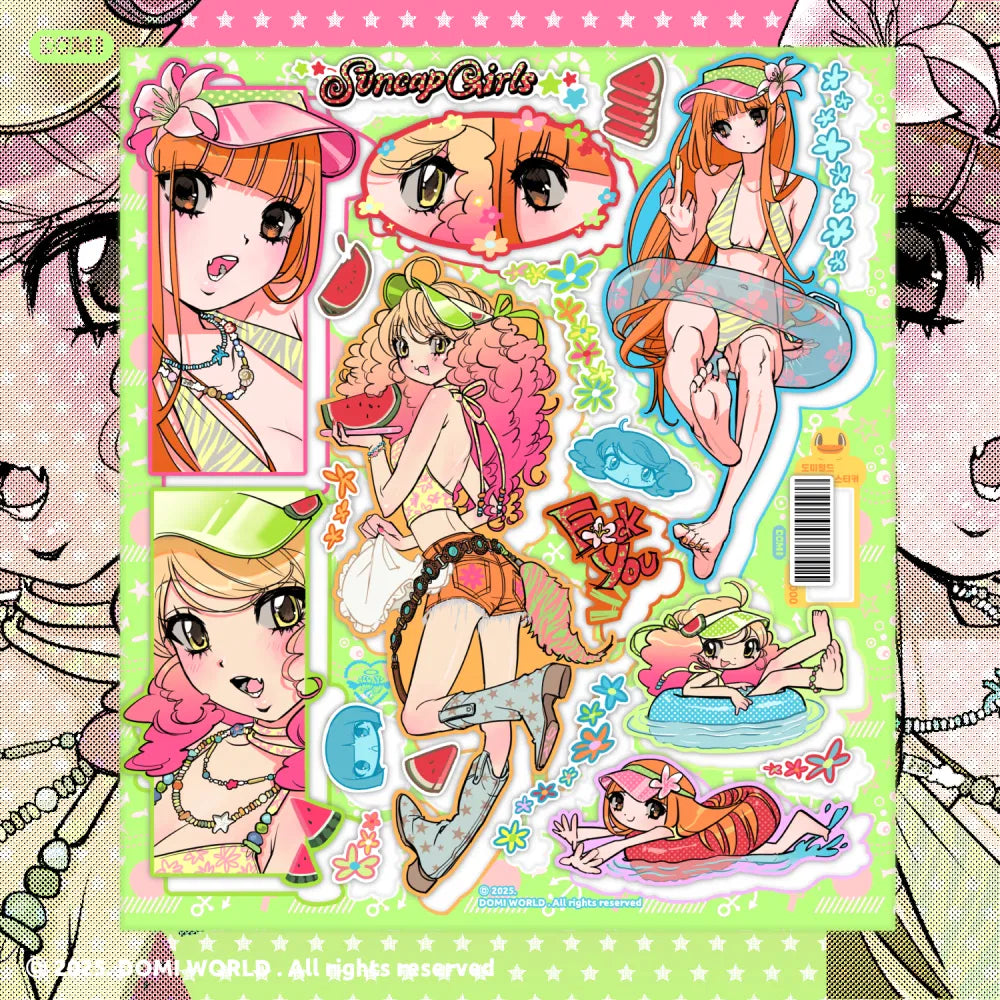 [Domi World] Suncap Sticker Sheet