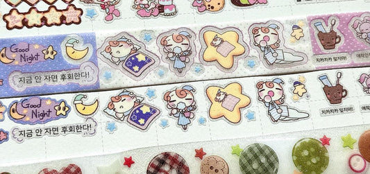 [Heez] Good Night Glitter Kiss Cut Tape