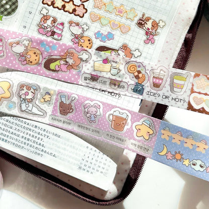 [Heez] Good Night Glitter Kiss Cut Tape
