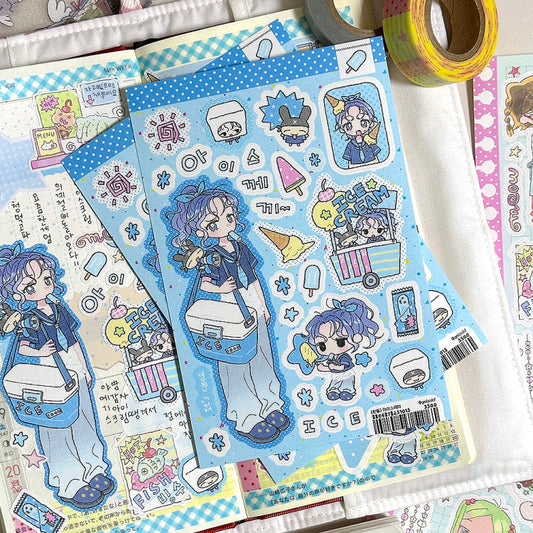 [Gmlsxhf] Ice Pops Sticker Sheet